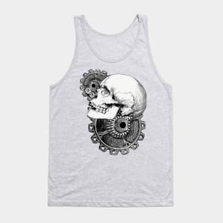 Steampunk skull art Tank Top